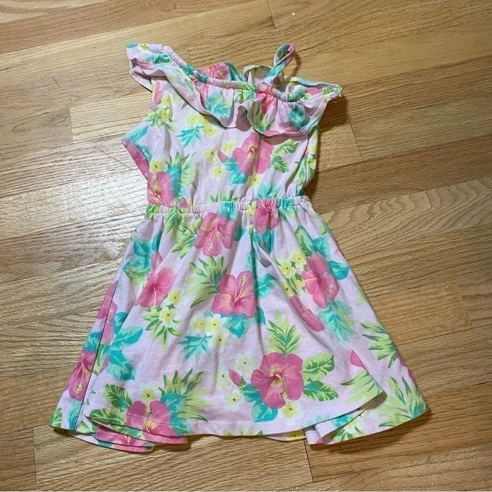 Sz 5 5T Dress Bundle Children’s Place Gap Gymboree Denim Blue Pink Floral